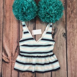 Zara Trafaluc Collection Peplum Top